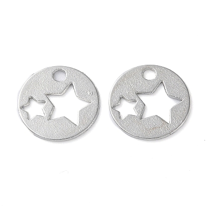 Alloy Pendants, Lead Free & Cadmium Free, Round