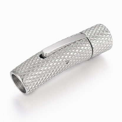 201 Stainless Steel Bayonet Clasps, Tube