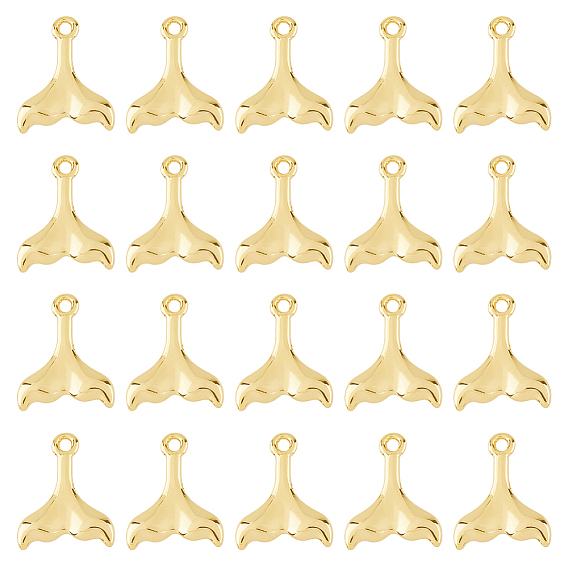 20 шт. Латунные подвески, рыбий хвост, без свинца, без никеля и без кадмия
