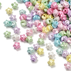 Непрозрачные акриловые бусины с имитацией жемчуга, звезда