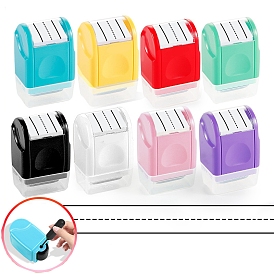 Plastic Self-Inking Teacher Stamp, Dashed Handwriting Lines Practice Roller Stamp
