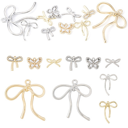 10 шт 10 стили подвески из сплава, бантом