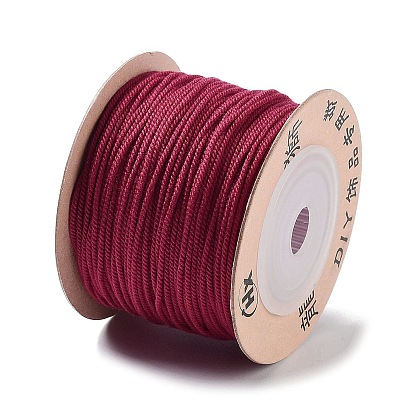 Polyester Twisted Cord, Round, for DIY Jewelry Making