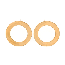 304 Выводы серьги из нержавеющей стали шпилька, плоско-круглые, ионное покрытие (ip)