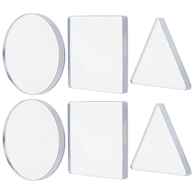 3шт. силиконовых гелевых печатных пластин для творчества и рукоделия, разнообразные