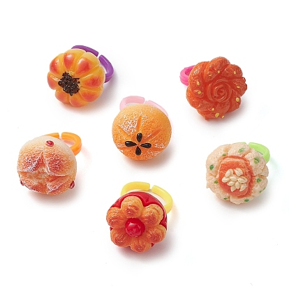 Открытое кольцо-манжета из смолы с имитацией хлеба для женщин