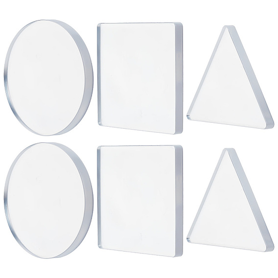 3шт. силиконовых гелевых печатных пластин для творчества и рукоделия, разнообразные