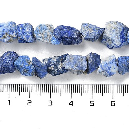 Raw Rough Natural Lapis Lazuli Beads Strands, Nuggets