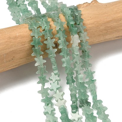 Естественный зеленый авантюрин бисер нитей, звезда