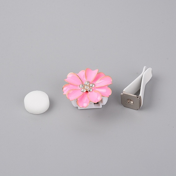 Сплав цинка со стразами набор украшения парфюмерии автомобиля, хризантема