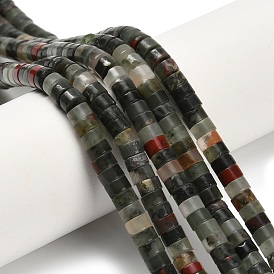 Природные африканские гелиотроп бисер пряди, диск, Heishi бусы