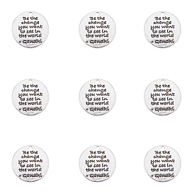 Подвески из тибетского сплава, плоско-круглые