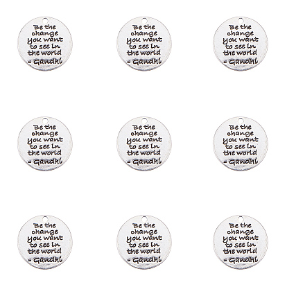 Подвески из тибетского сплава, плоско-круглые