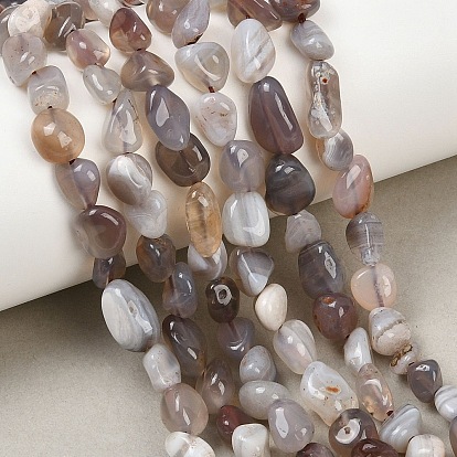 Природные Ботсвана агат самородки бусы пряди, упавший камень