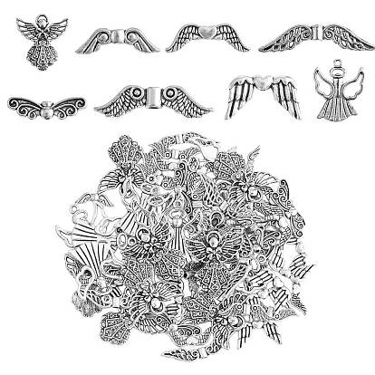 Набор для поиска ювелирных изделий из феи своими руками, включая бусины и подвески из сплава, крыло и ангел и бабочка