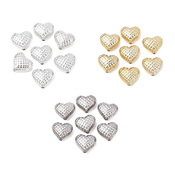 УФ-покрытие акриловых вафельных бусин, сердце