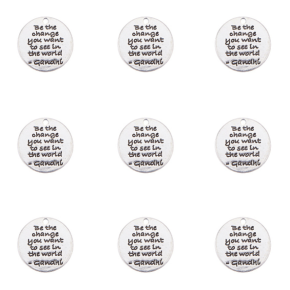 Подвески из тибетского сплава, плоско-круглые