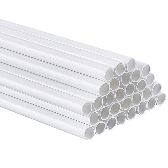 30Pcs ABS Plastic Round Tube, for DIY Sand Table Architectural Model Making