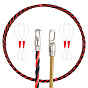 1 Bundle Steel Electrician Wire Pulling Fish Tape, with 4Pcs Pulling Grip Wire Puller