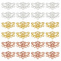 ARRICRAFT 120Pcs 3 Colors Alloy Chandelier Components Links, 6 Loop Connector, Long-Lasting Plated, Butterfly
