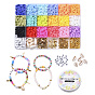DIY Jewelry Set Making, Bracelet with Elastic Crystal Thread,Alloy Lobster Claw Clasps, Iron Jump Rings &  Bead Tips & Pendants, Acrylic Beads, Shell Beads, CCB Plastic Beads and Polymer Clay Beads