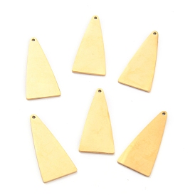 304 Stainless Steel Pendants, Manual Polishing, Stamping Blank Tag, Laser Cut, Triangle