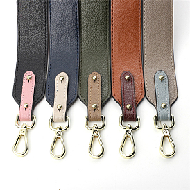 Imitation Leather Wide Bag Strap, with Swivel Clasps, for Bag Replacement Accessories
