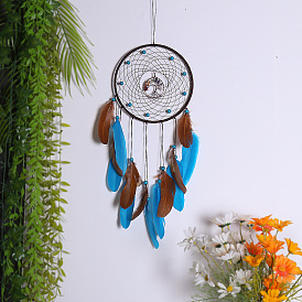 Fuge home decoration feather pendant dream catcher tree of life pendant room decoration aerial pendant