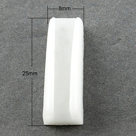 Alicates de plástico cubre, mordaza de repuesto para alicates de nylon, blanco, 25x8x7 mm