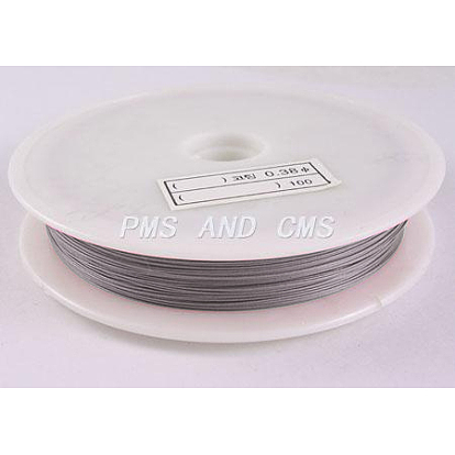 Tiger Tail Wire, Nylon-coated Stainless Steel, Original Color(Raw), 0.38mm, 70m/roll