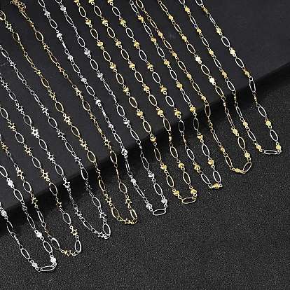 304 ожерелья из звеньев цепи из нержавеющей стали для женщин, ионное покрытие (ip)