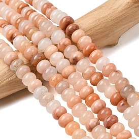 Натуральный розовый авантюрин бисер нитей, рондель