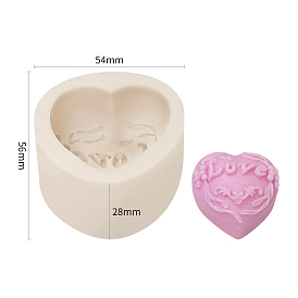 Heart with Word Love DIY Silicone Molds, Fondant Molds, for Ice, Chocolate, Candy, UV Resin & Epoxy Resin Craft Making, Valentine's Day Theme