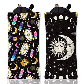 2Pcs Rectangle PU Leather Eyelasses Case, Portable Slip-in Sunglass Pouch