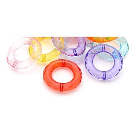 Прозрачный акрил кольцо из бисера кадров, граненые