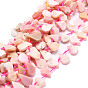 Natural Pink Opal Beads Strands, Teardrop
