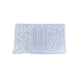 Силиконовые формы для демонстрации сережек своими руками, формы для литья смолы, прямоугольные