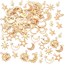 4 подвески из сплава сумок, луна и солнце и очарование звезды