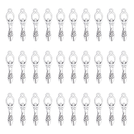 60 шт. Подвески из сплава в тибетском стиле, спиральная богиня