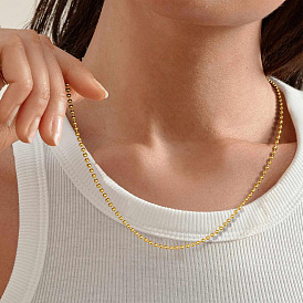 Stainless Steel Ball Chains Necklaces for Women