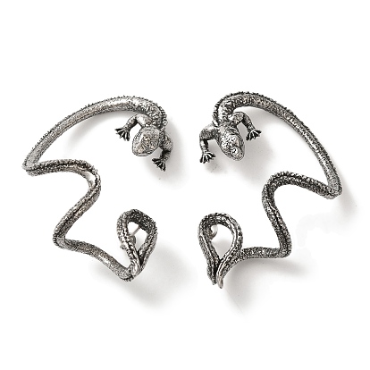 316 хирургические серьги-манжеты из нержавеющей стали., ящерица