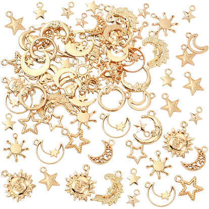 4 подвески из сплава сумок, луна и солнце и очарование звезды