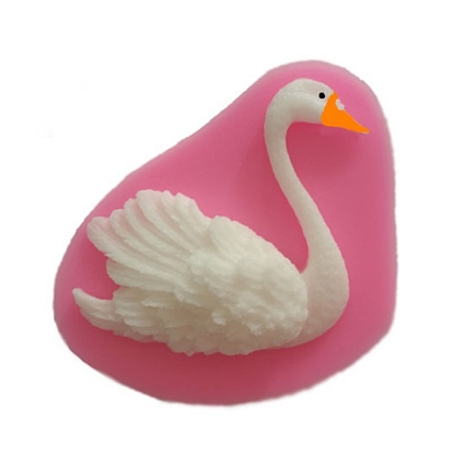 Food Grade DIY Silicone Swan Molds, Fondant Molds, Resin Casting Molds, for Chocolate, Candy, UV Resin & Epoxy Resin Craft Making