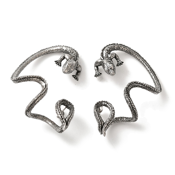 316 хирургические серьги-манжеты из нержавеющей стали., ящерица