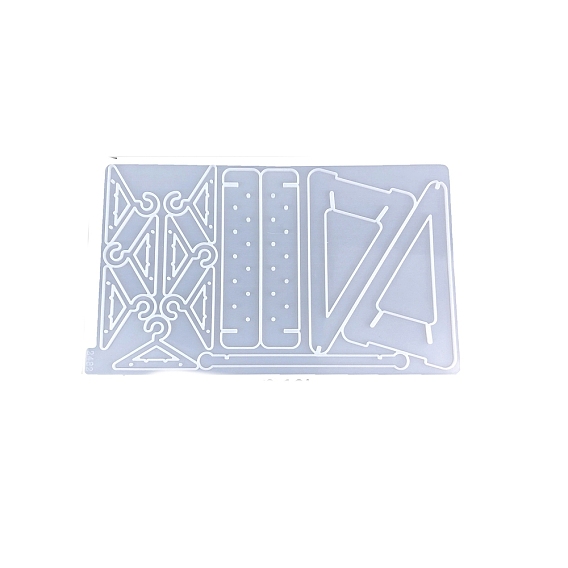 Силиконовые формы для демонстрации сережек своими руками, формы для литья смолы, прямоугольные