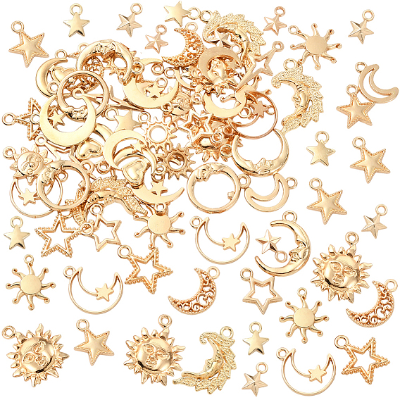 4 подвески из сплава сумок, луна и солнце и очарование звезды