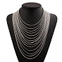 Многослойные ожерелья из сплава с цепочкой-коробкой для женщин