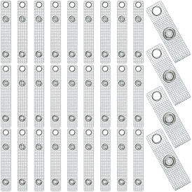 50шт. ПВХ ремешок для держателя бейджа, с железной застежкой и ушком