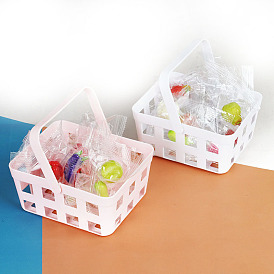 Пластиковая корзина для хранения мини-модель, аксессуары для кукольного домика с микро-ландшафтом, притворяясь опорными украшениями
