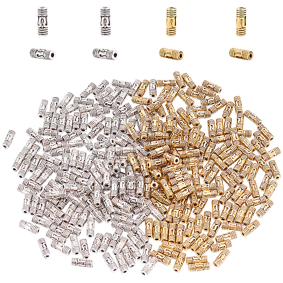 Tibetan Style Alloy Beads, Cadmium Free & Lead Free, Tube